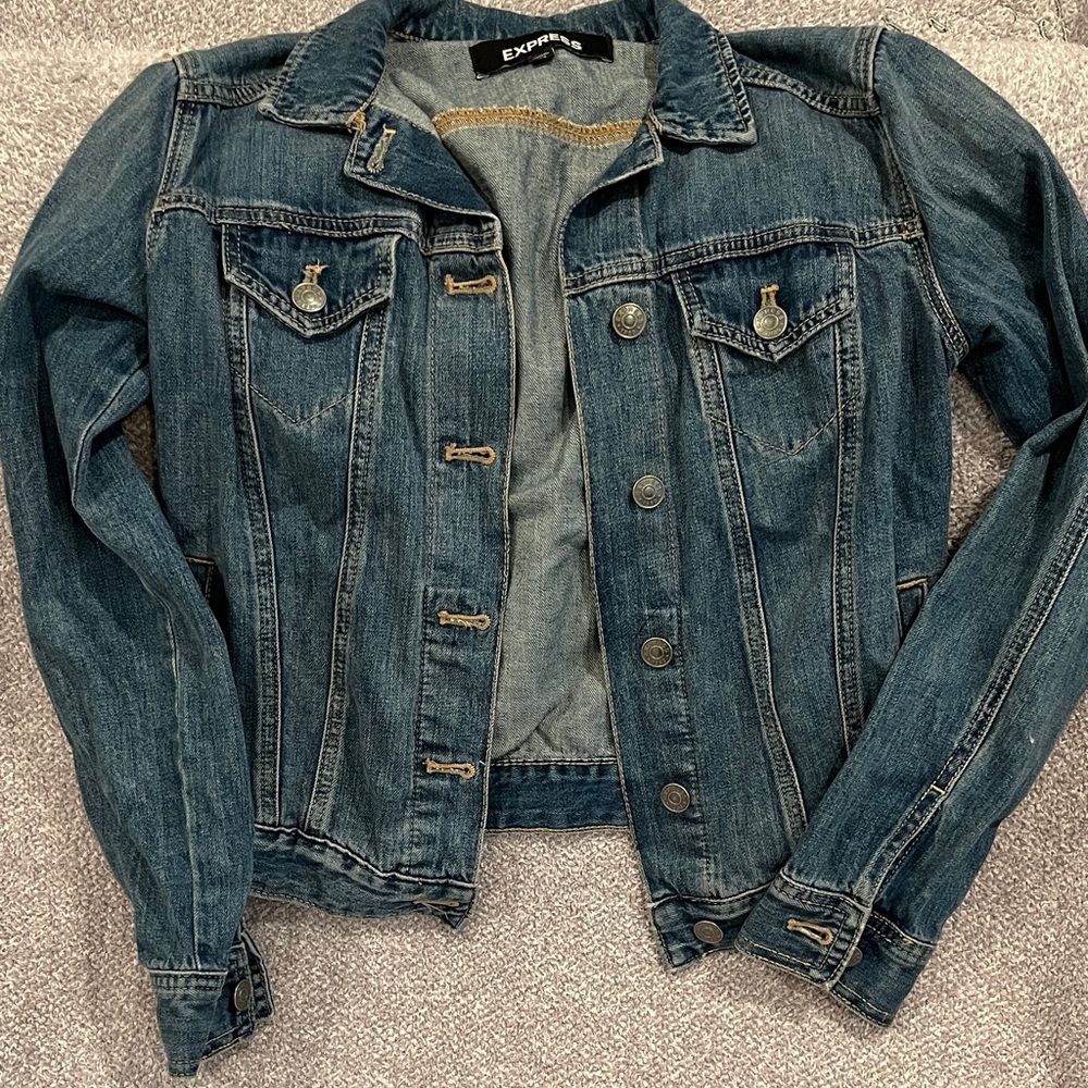 Express Women's Classic Blue Jean Jacket